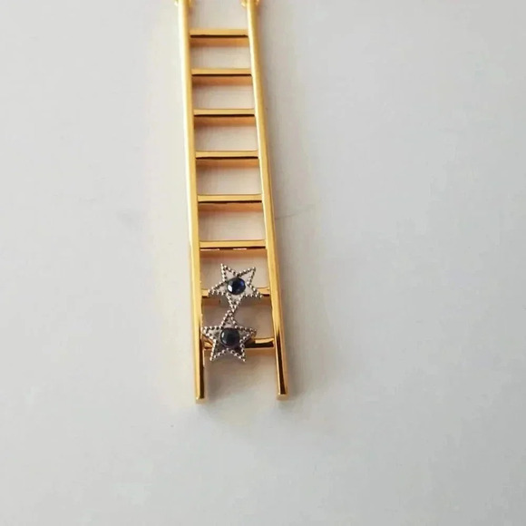 Vintage Mary Kay STAR Ladder Pin Sapphires - Picture 3 of 4